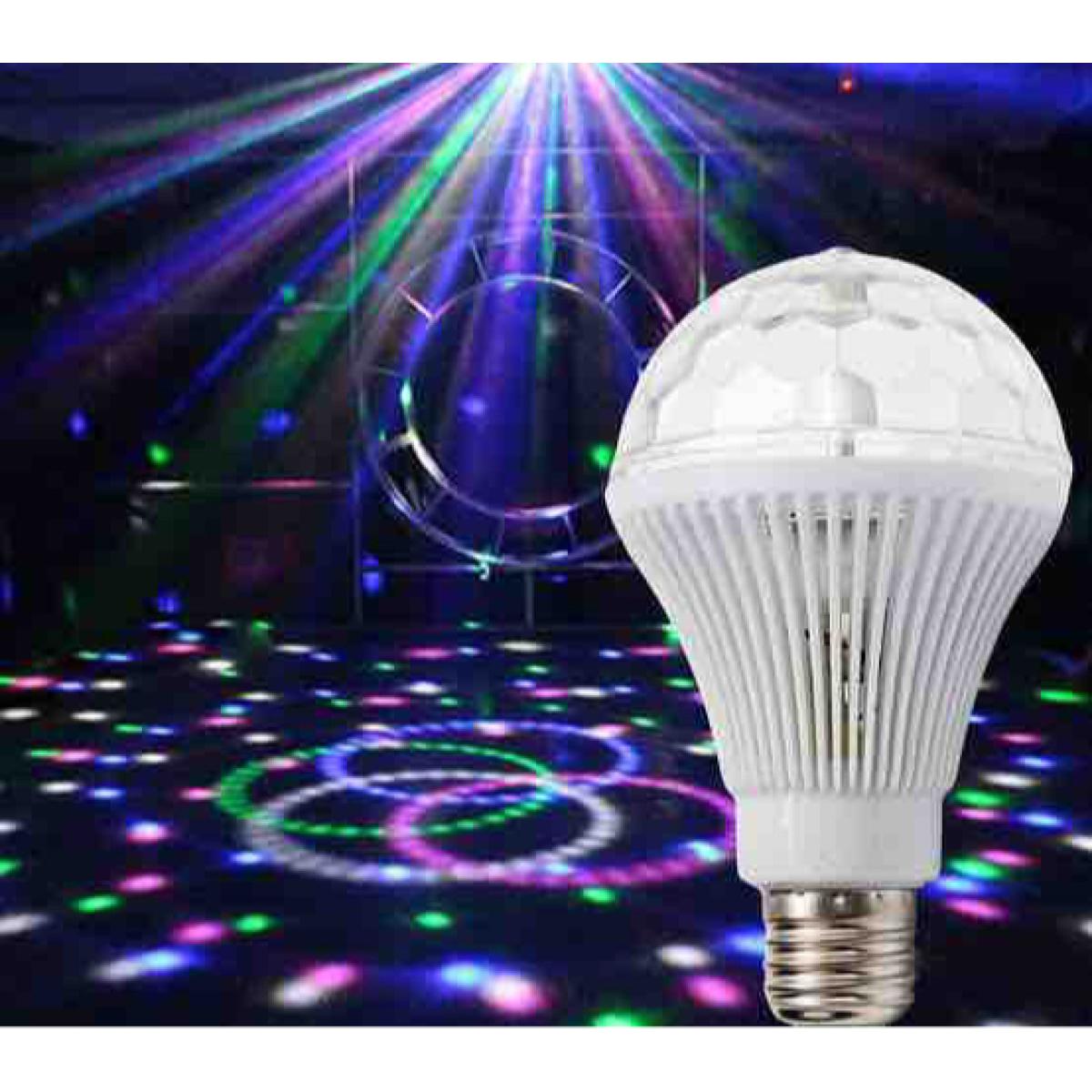 ColourFull Auto Rotating LED Bulb – QuickGrab.Pk