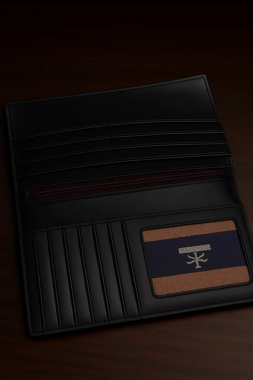 Slim Bifold Long Original Leather Wallet