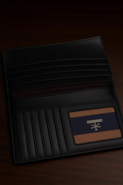 Slim Bifold Long Original Leather Wallet